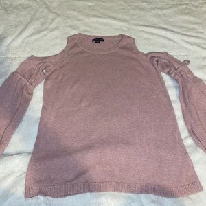 american eagle open shoulder sweater
